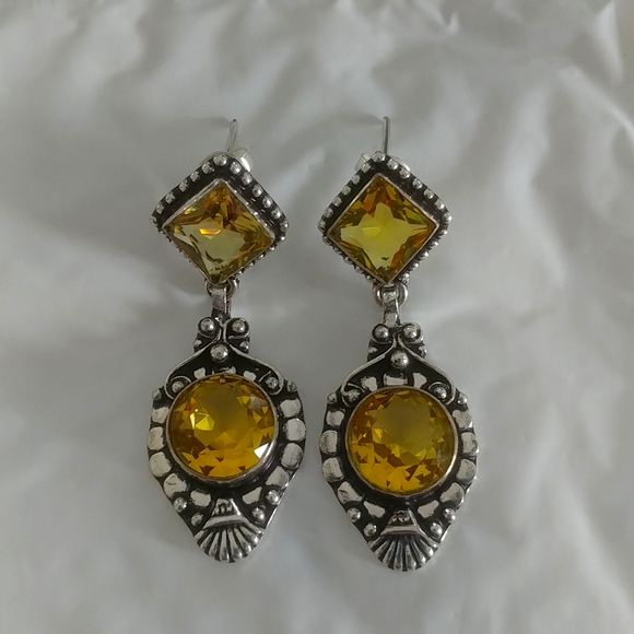 Citrine earrings - Picture 3 of 4